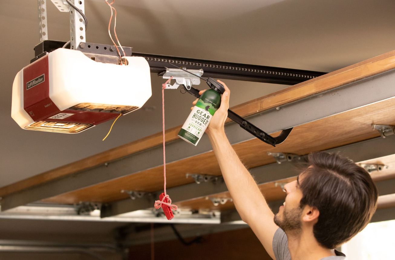 noisy garage door fix.