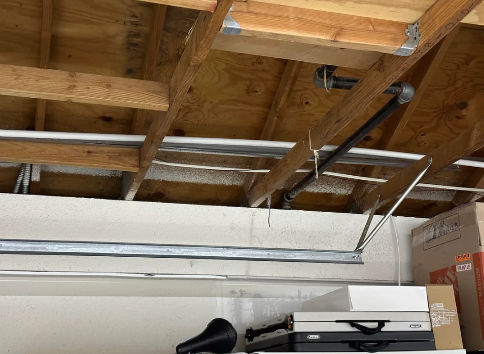 garage door track repair.